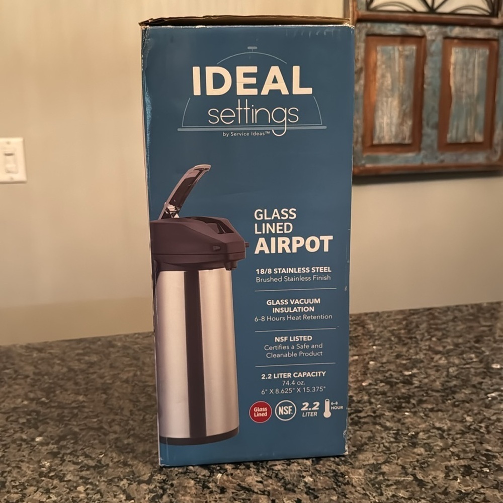Ideal Settings 74.4 oz (2.2 L) Airpot NWT - Picture 3 of 7